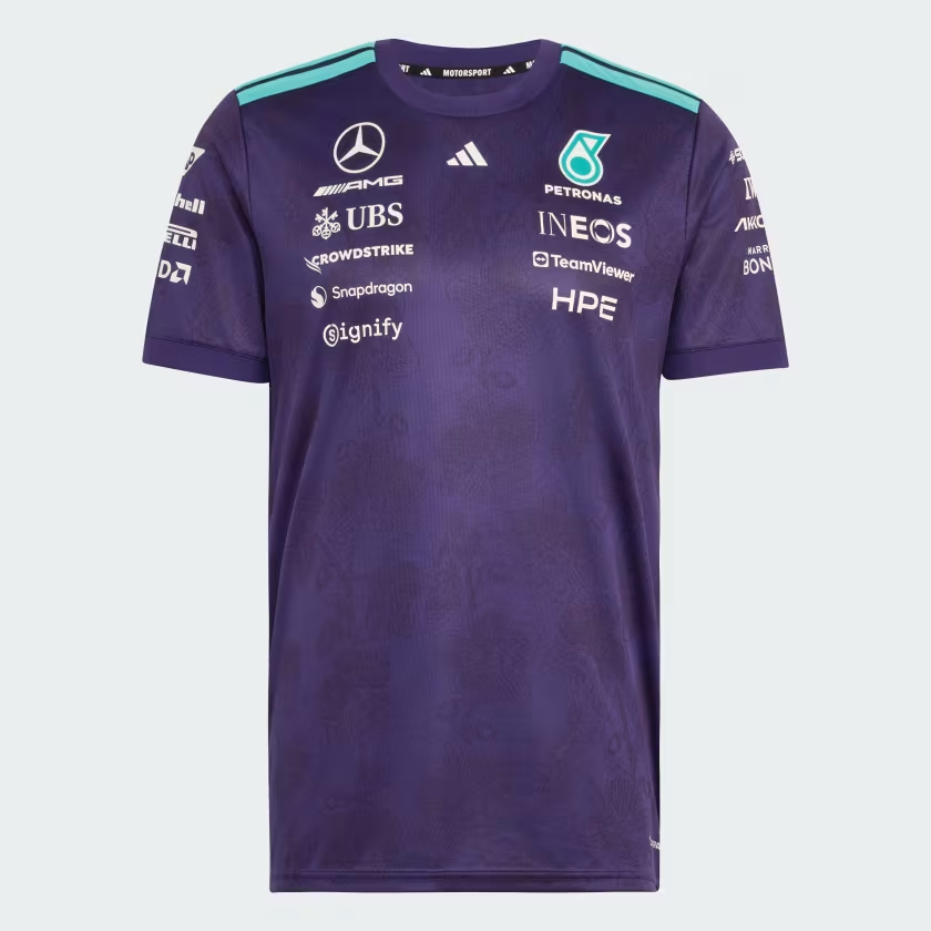新加坡大獎賽別注 Adidas F1 Mercedes Benz 平治車隊 2026 紫色車手短袖隊服  KV4288