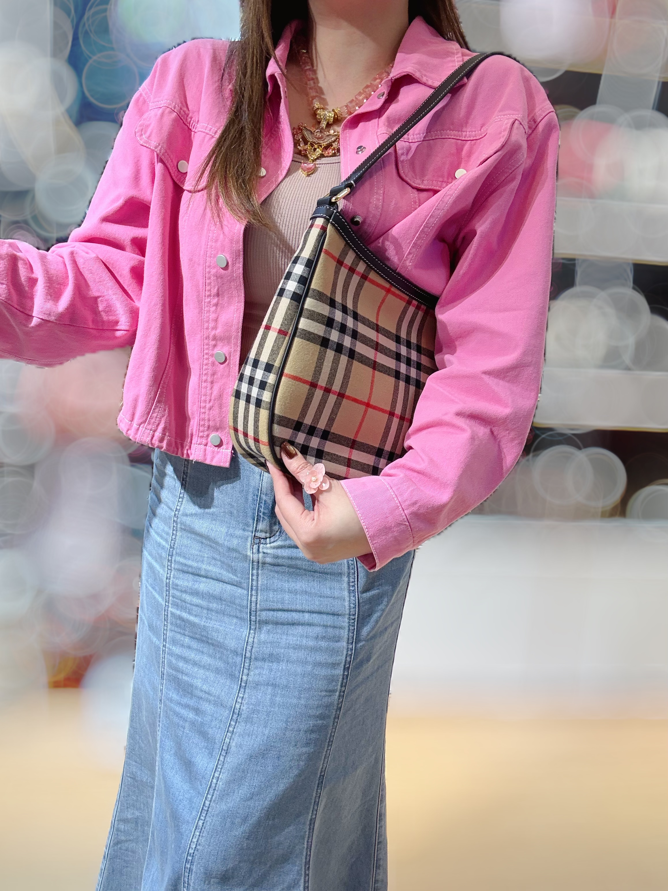 Burberry hobo archive beich check