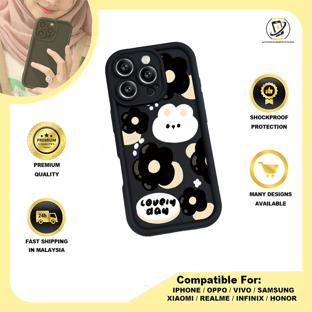 TPU DESIGN CASE PHONE FOR INFINIX - DESIGN FLOWER A1