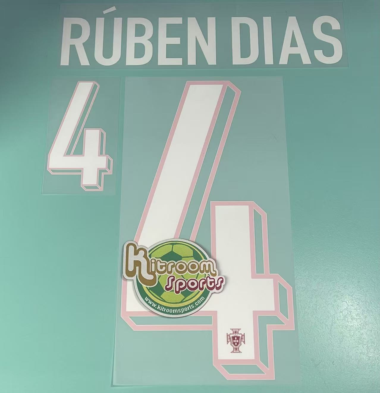 2024 Portugal Home Nameset #4 RUBEN DIAS