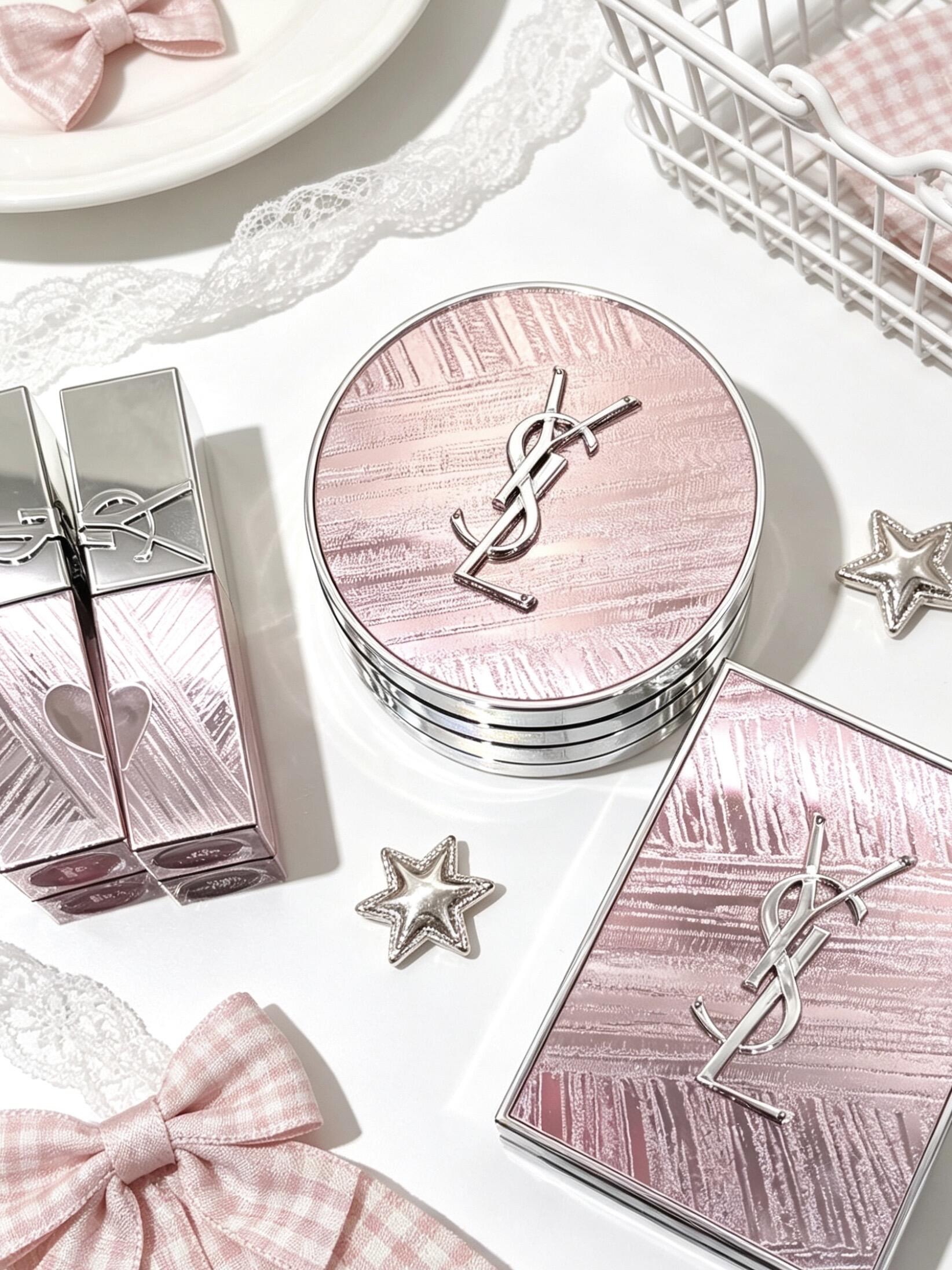 💗2026七夕限定！YSL 聖羅蘭 欲望軌跡 眼影 唇釉 粉氣墊 826 445 446