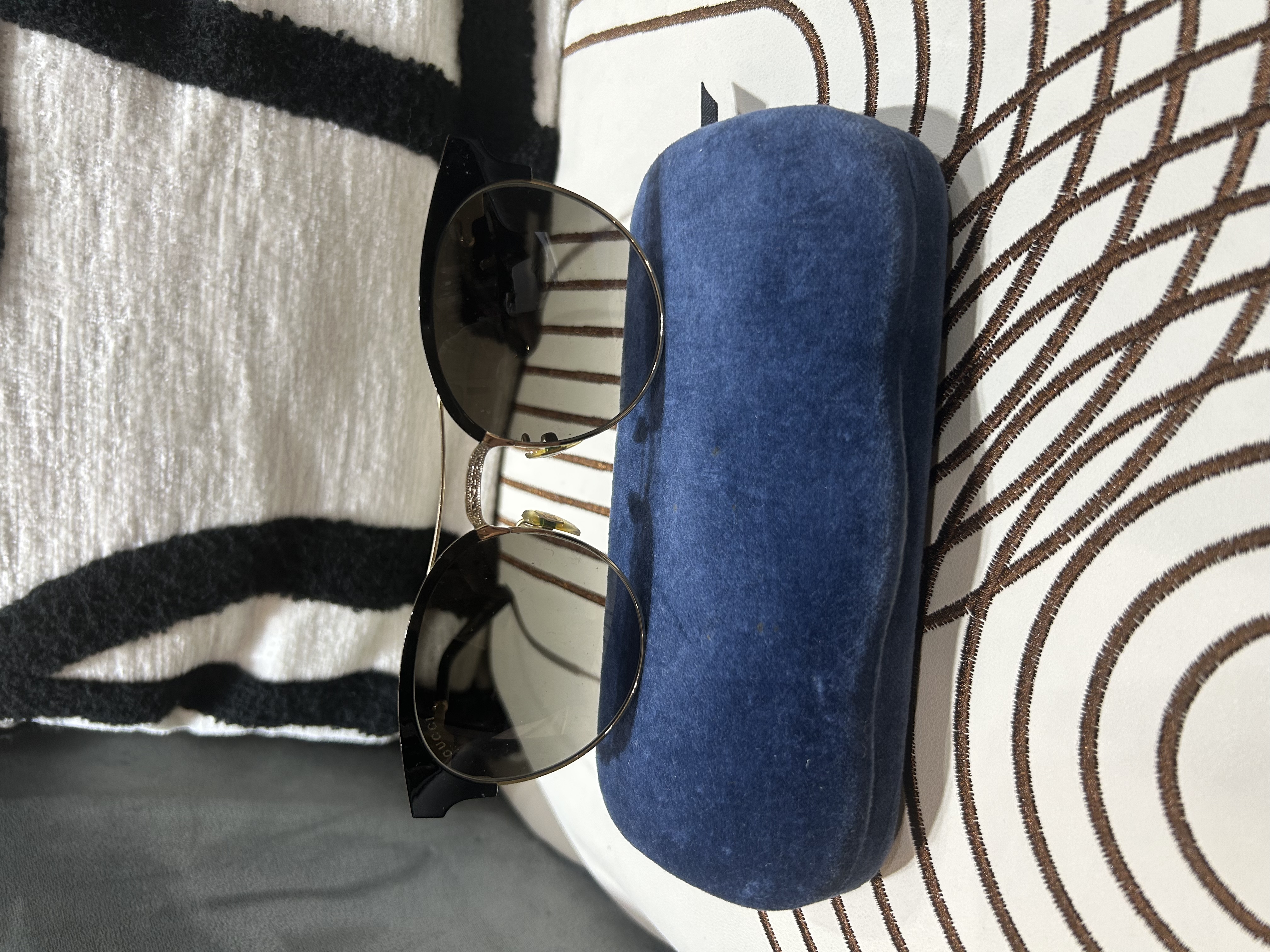 GUCCI METAL RESIN Sunglasses GG0075S太陽眼鏡 100%Authentic,99%new ✅Dust bag✅box  