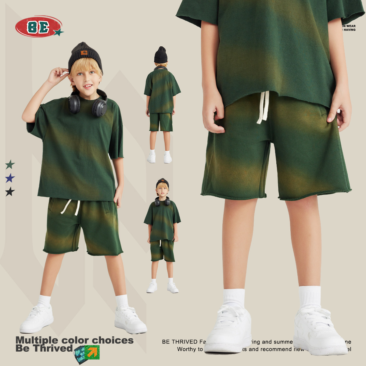  $88件.2件起 $80件.🏀✨ BE THRIVED 漸變休閒短褲 ✨🏀