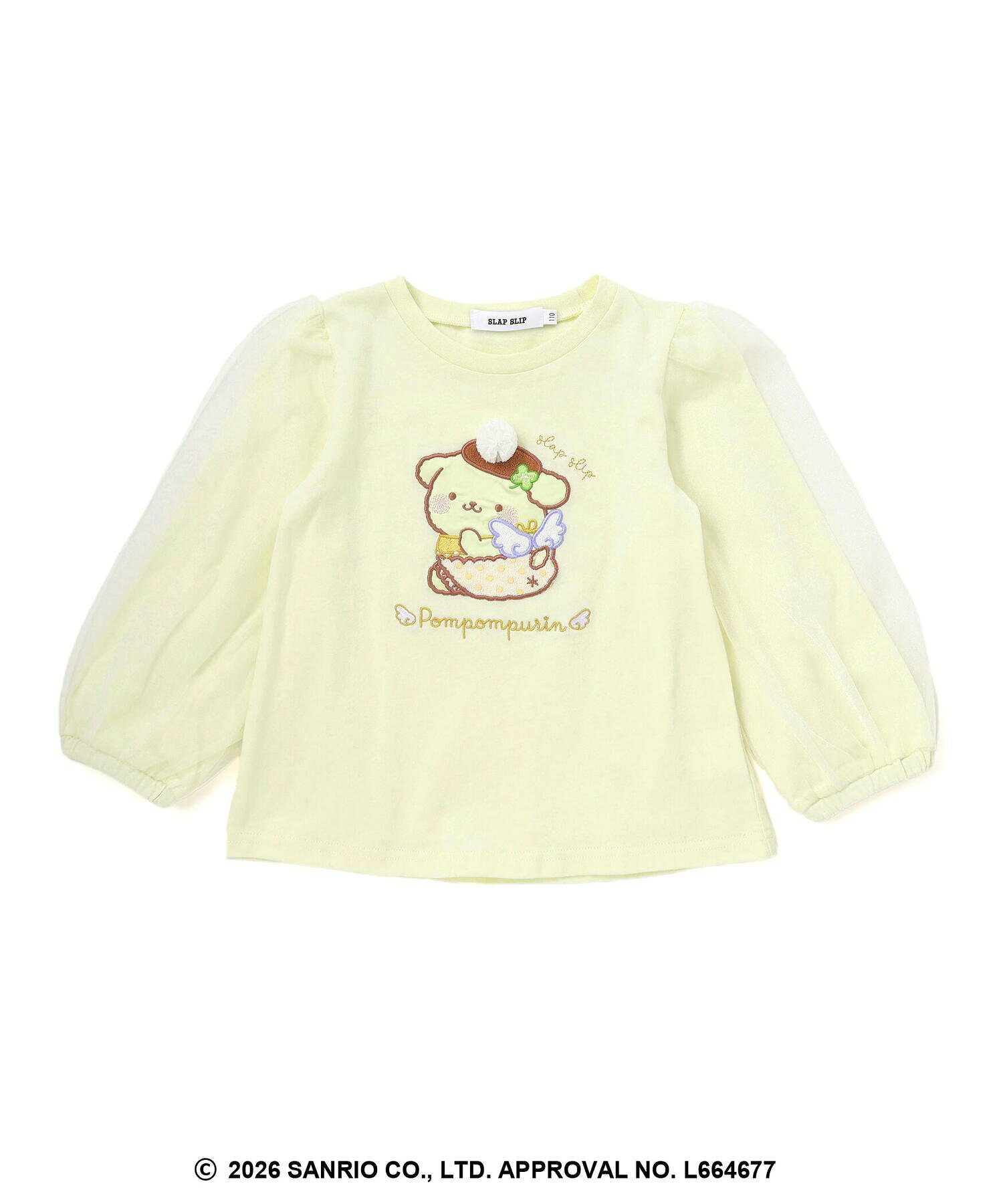 🆕【⭐訂購⭐】🇯🇵日本直送 🌀 #Sanrio 刺繡圖案 薄紗泡泡袖 長袖T恤🌀 [ELBA-0090][260224]