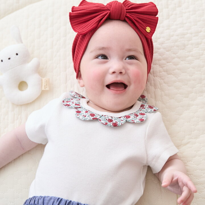 🇯🇵預訂 日本直送🇯🇵Petit Main四色扇形領短袖包屁衣