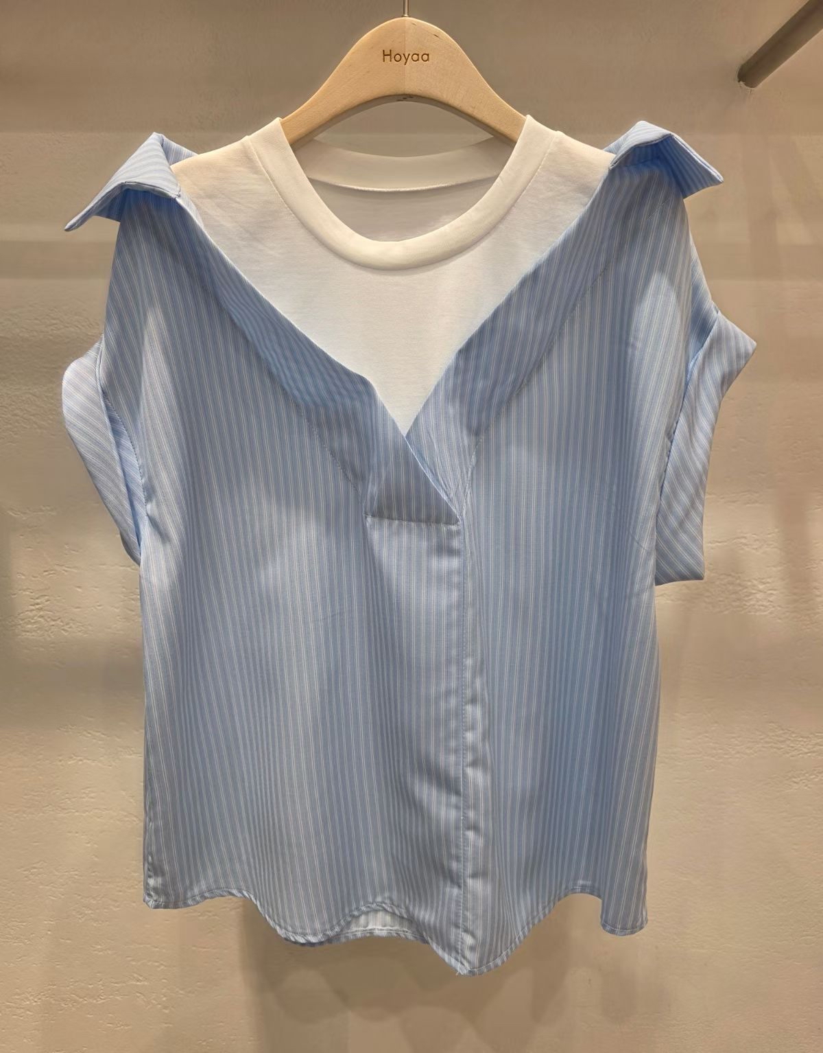 假2 件條紋Top