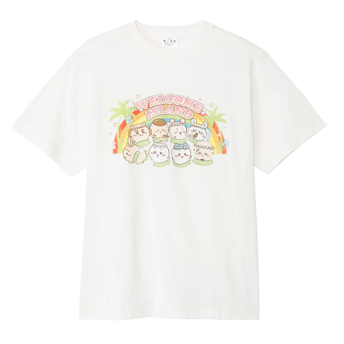 🎀【預訂】 Chiikawa 人魚島的秘密 T-shirt - Welcome Island