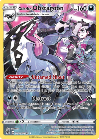 Pokemoln TCG  Astral Radiance - Galarian Obstagoon-TG10/TG30