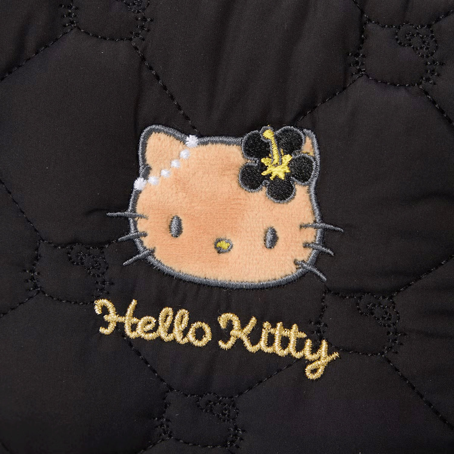 Sanrio - 長方形小物包 (黑色日燒Hello Kitty款)