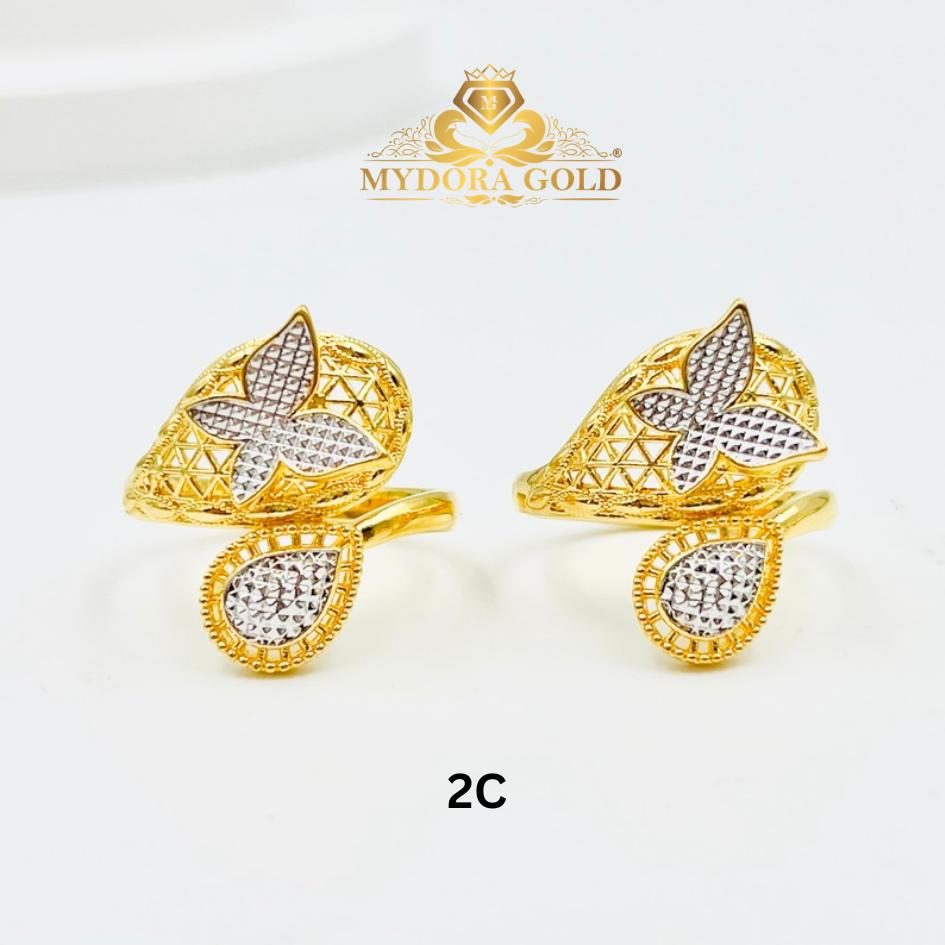 MYDORA Cincin Mekar Sari Rama-rama (5G) | EMAS 916/22K