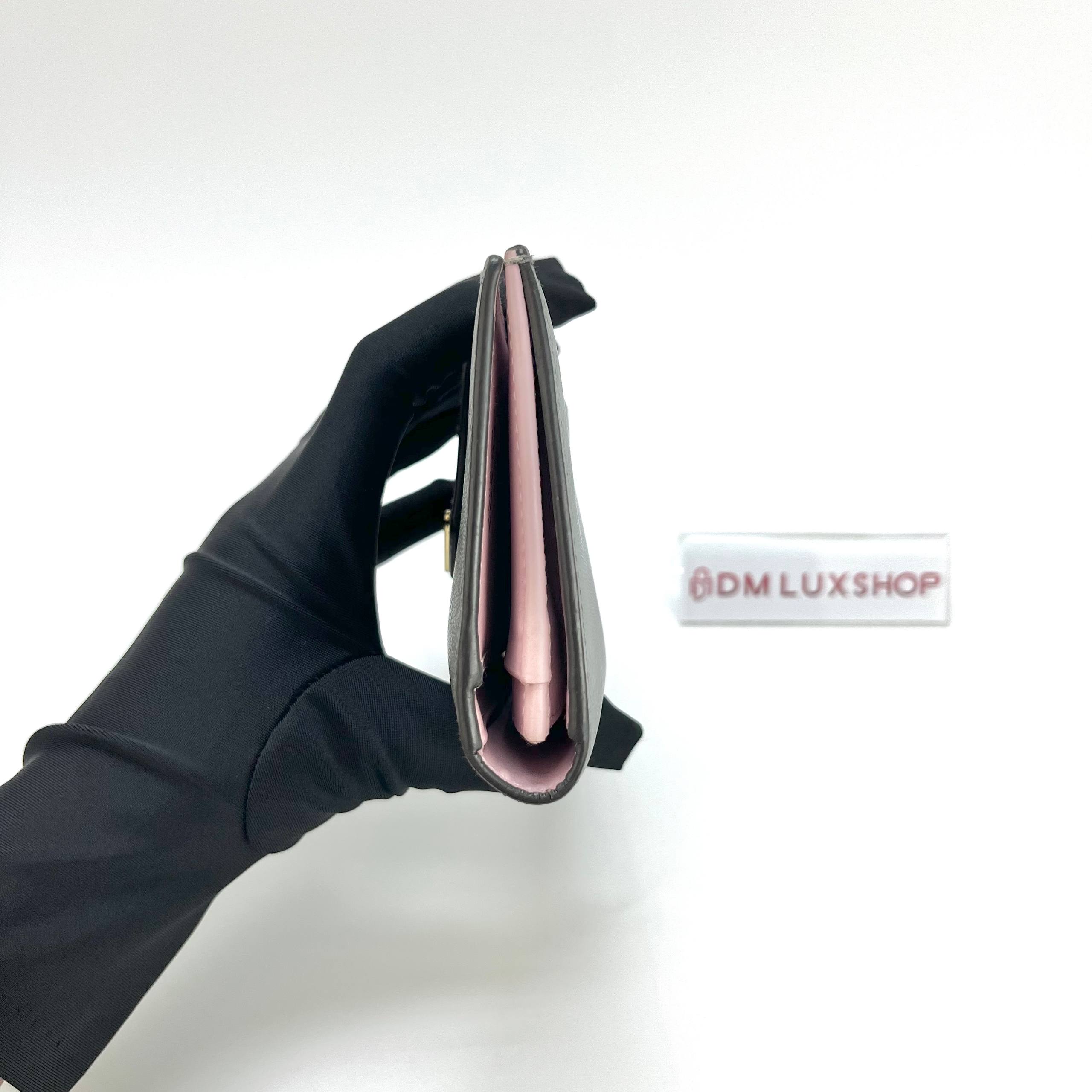 Prada Saffiano Tab Large Wallet 