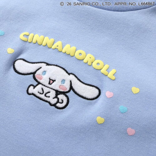 🆕【⭐訂購⭐】🇯🇵 日本直送 🌀#Sanrio 天鵝絨貼片荷葉邊 長袖tee［4款選］🌀[ELBA-0025][260213]