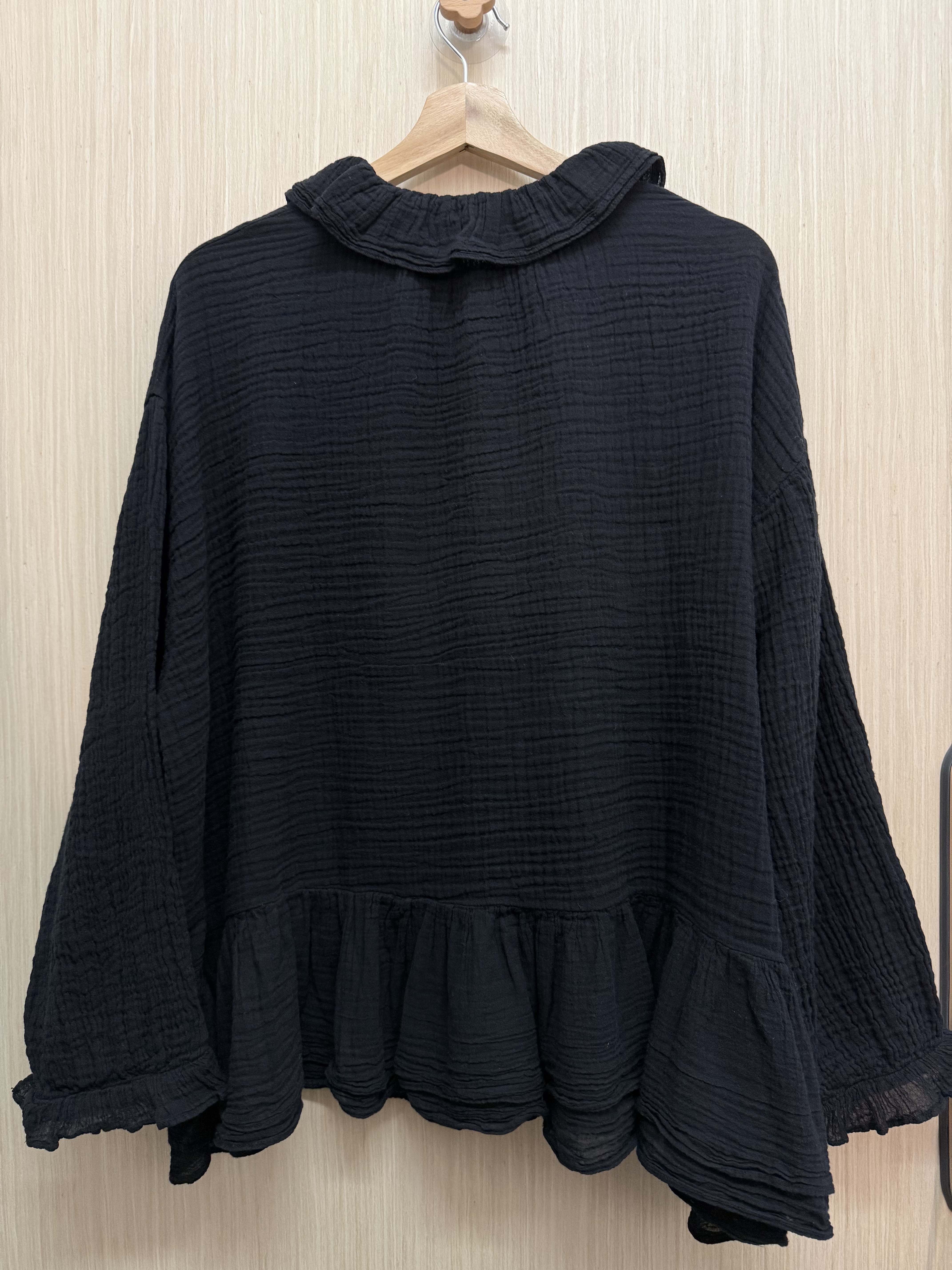 𝐍𝐄𝐖新版荷葉領𝐛𝐛棉𝐭𝐨𝐩