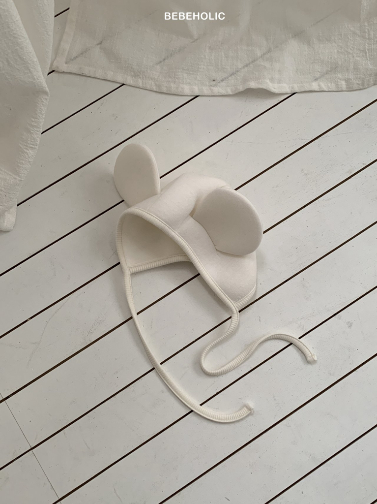 🌸預訂 韓國直送🌸🇰🇷BEBEHOLIC三色標籤立體耳朵嬰兒帽