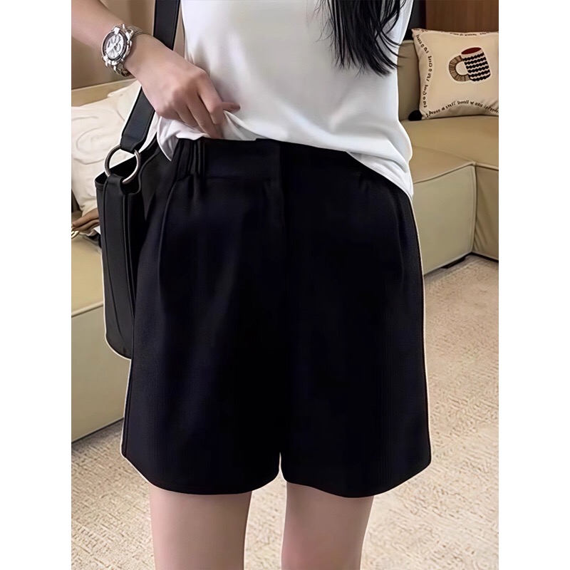 B459(16529) 韩版时尚后三角FASHION黑短裤 