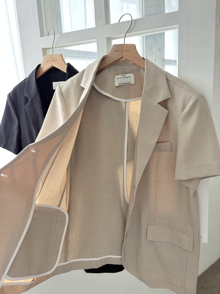 Sandstone Air Relaxed Blazer (Light Beige)