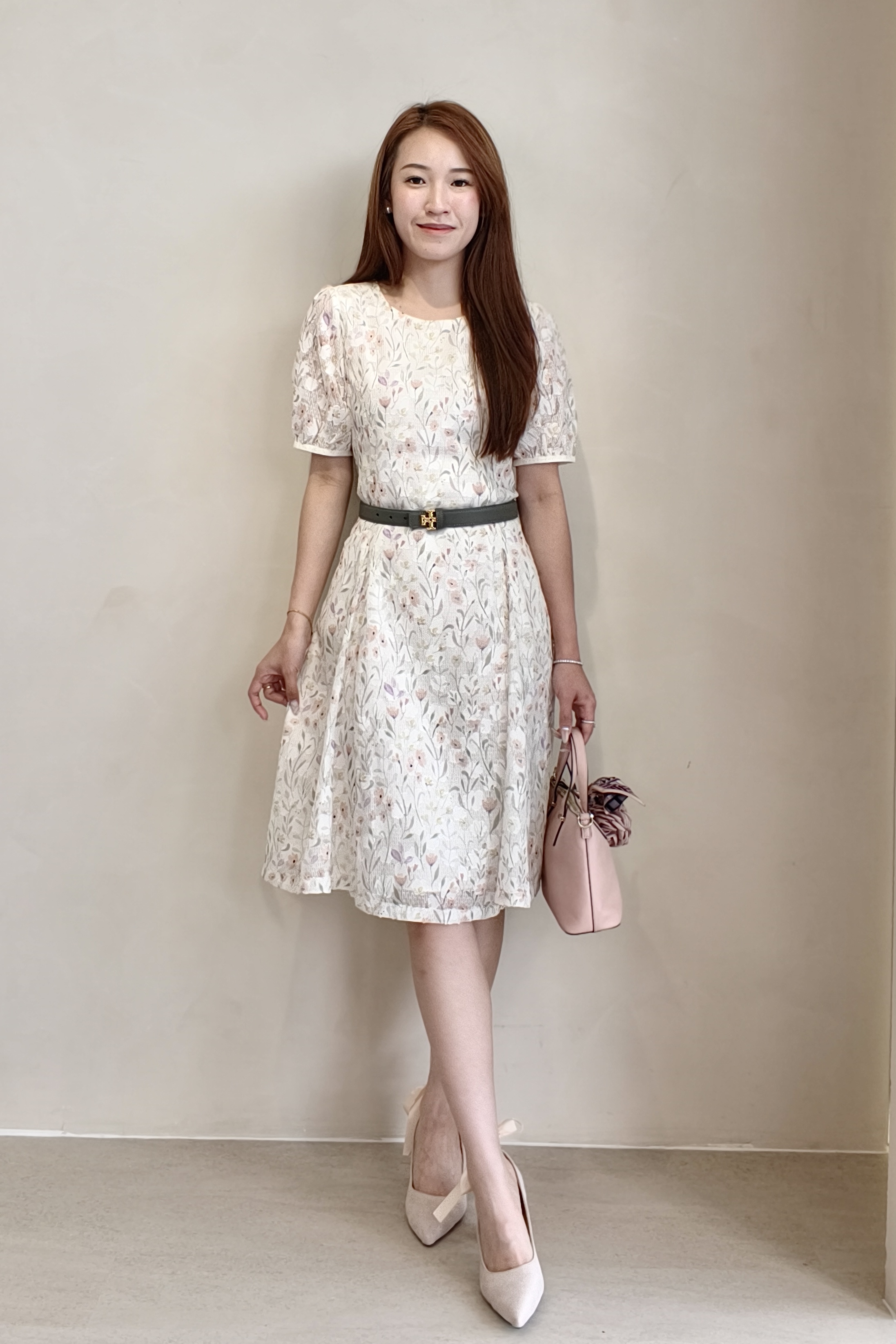 26019 Meadow Bloom Lace Midi Dress