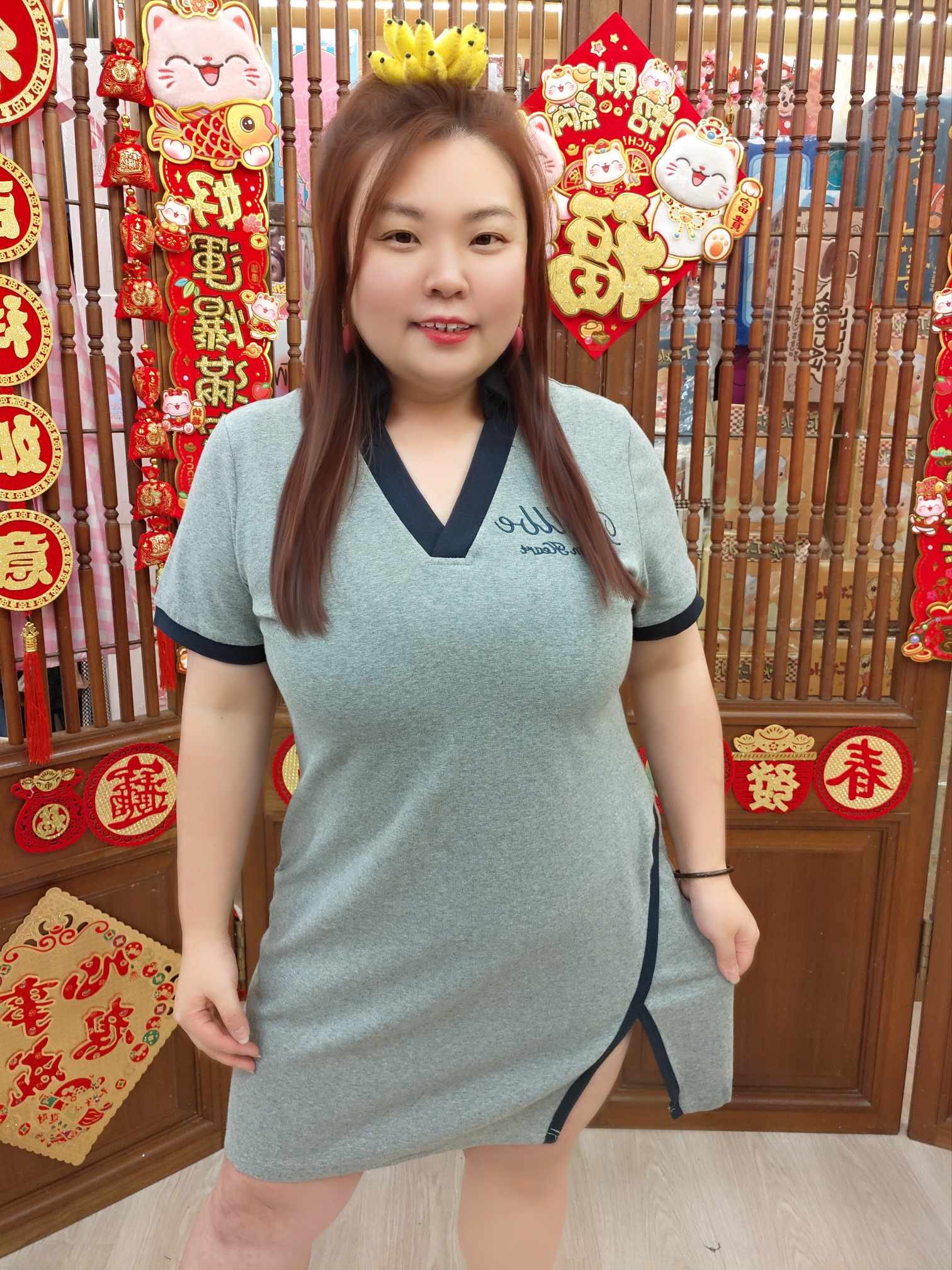 NBC16 TW#5095 POLO 休闲 T恤连衣裙