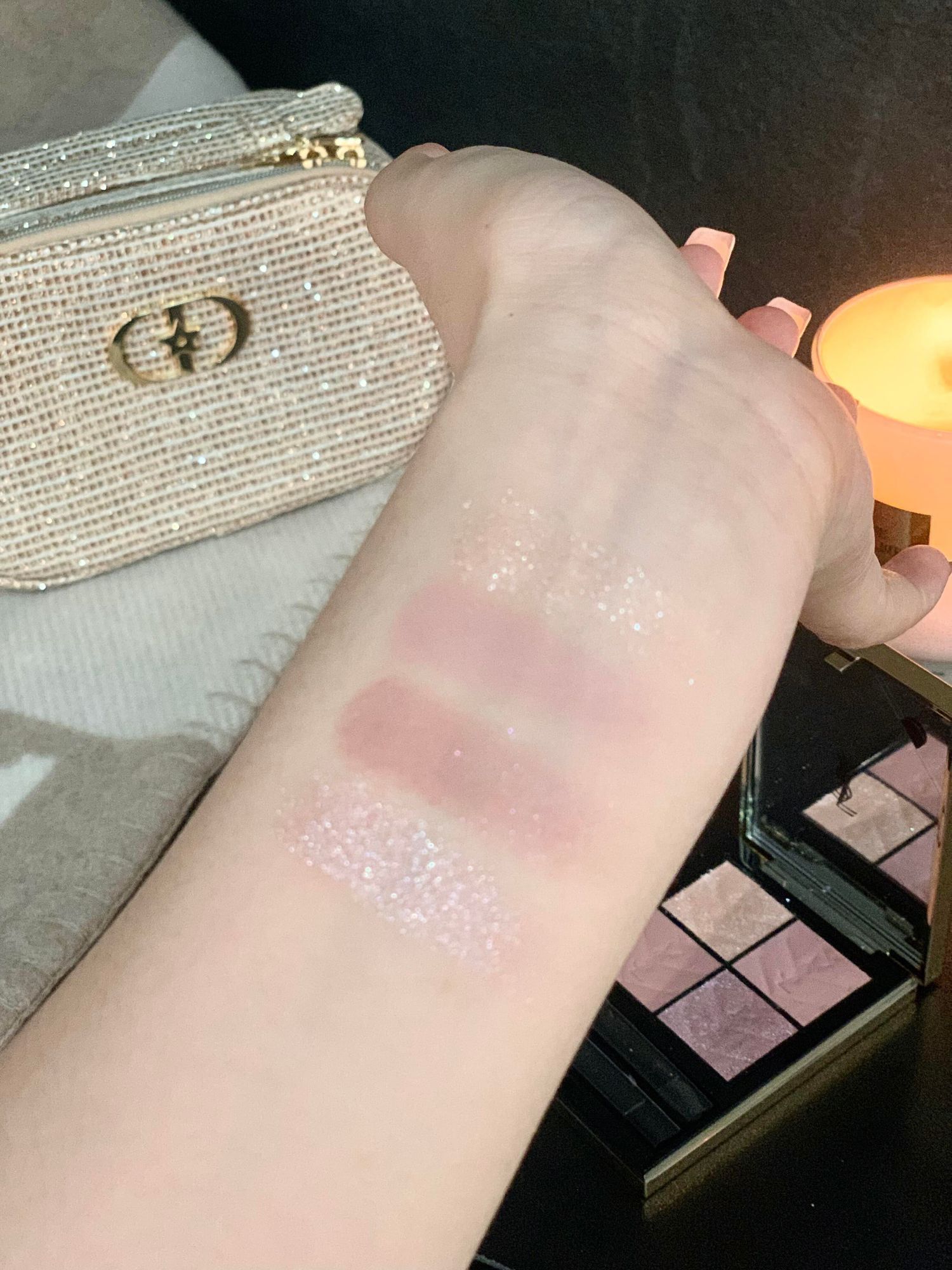 Ysl粉星辰漸變眼影盤 4g。$155盒