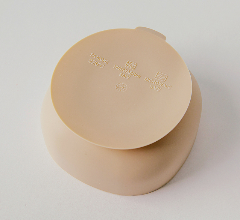 Dottodot 開心熊仔矽膠餐具系列-吸盤飯碗(圖片色)