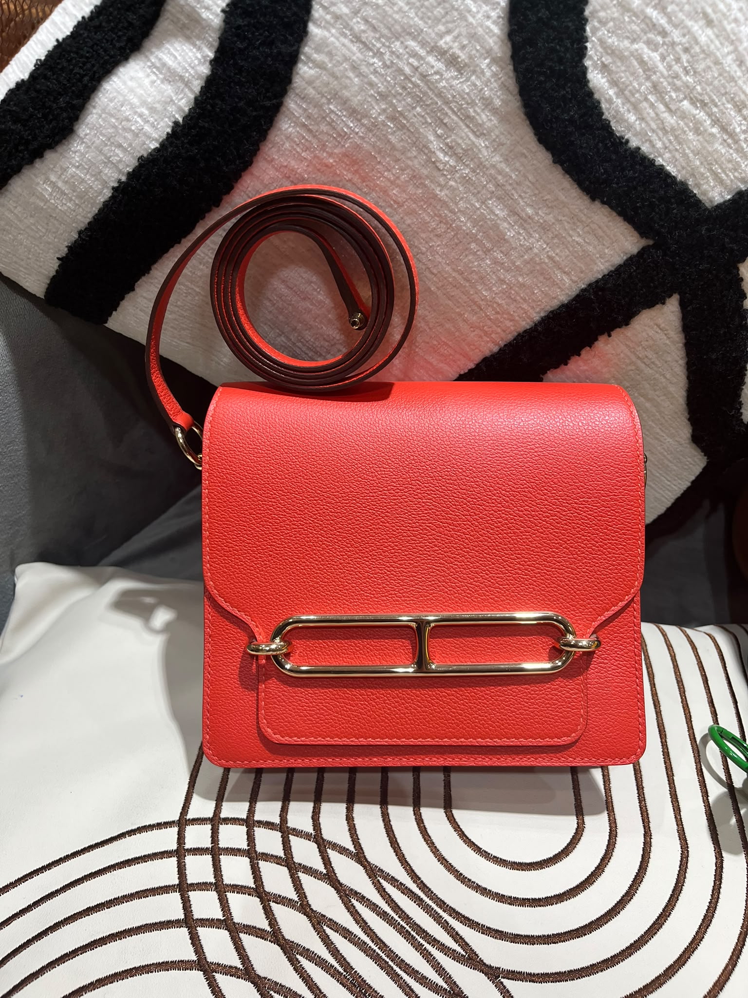 Hermes mini roulis Stamp Z, 100%Authentic,98%new ✅dust bag✅box 
