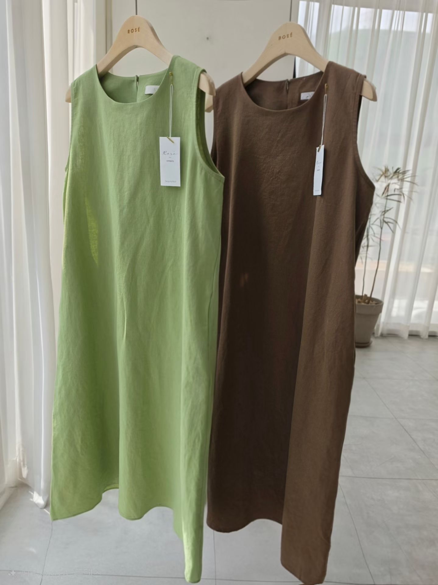 Linen vest dress 