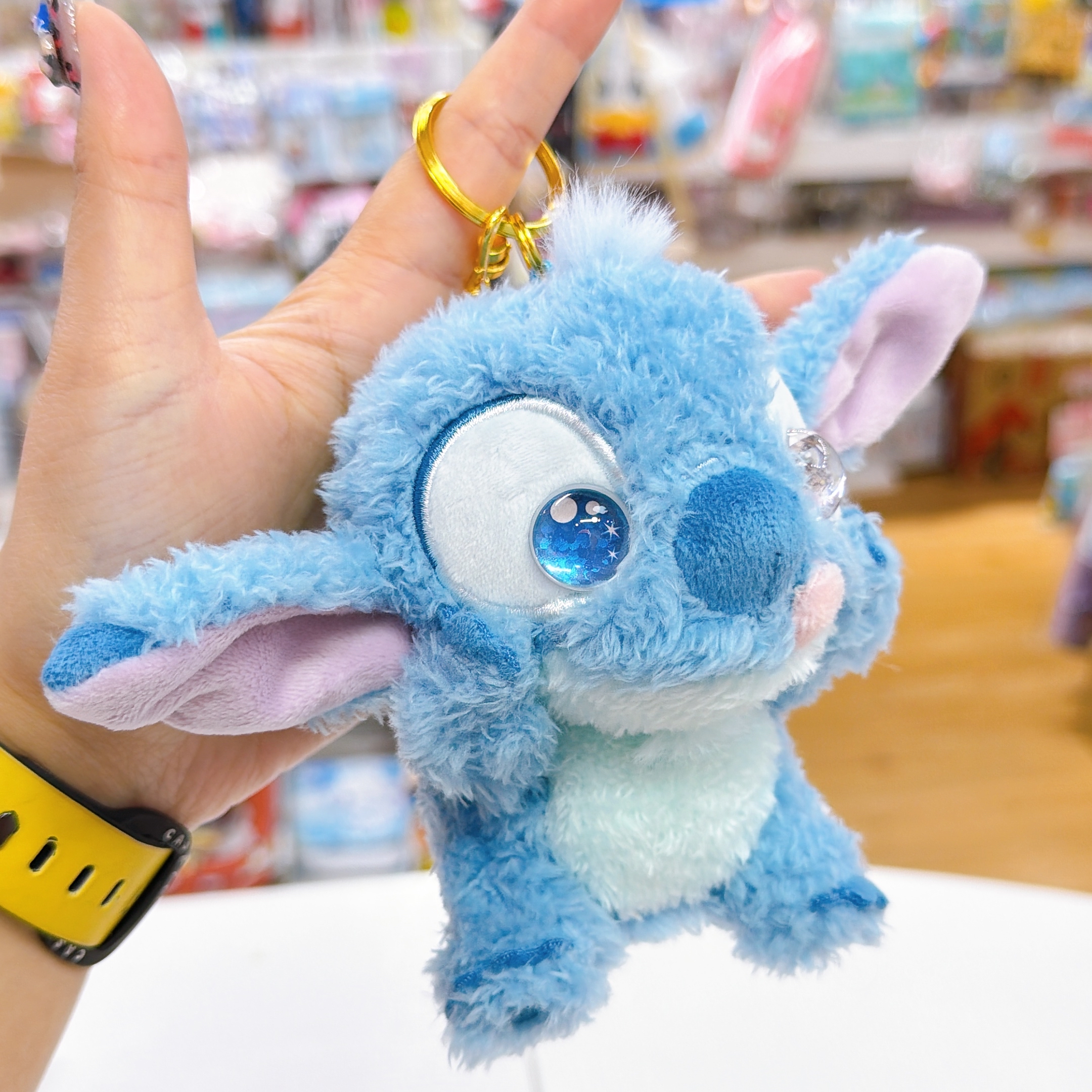 日本直送東京迪士尼限定新款史迪仔bling bling 眼系列公仔