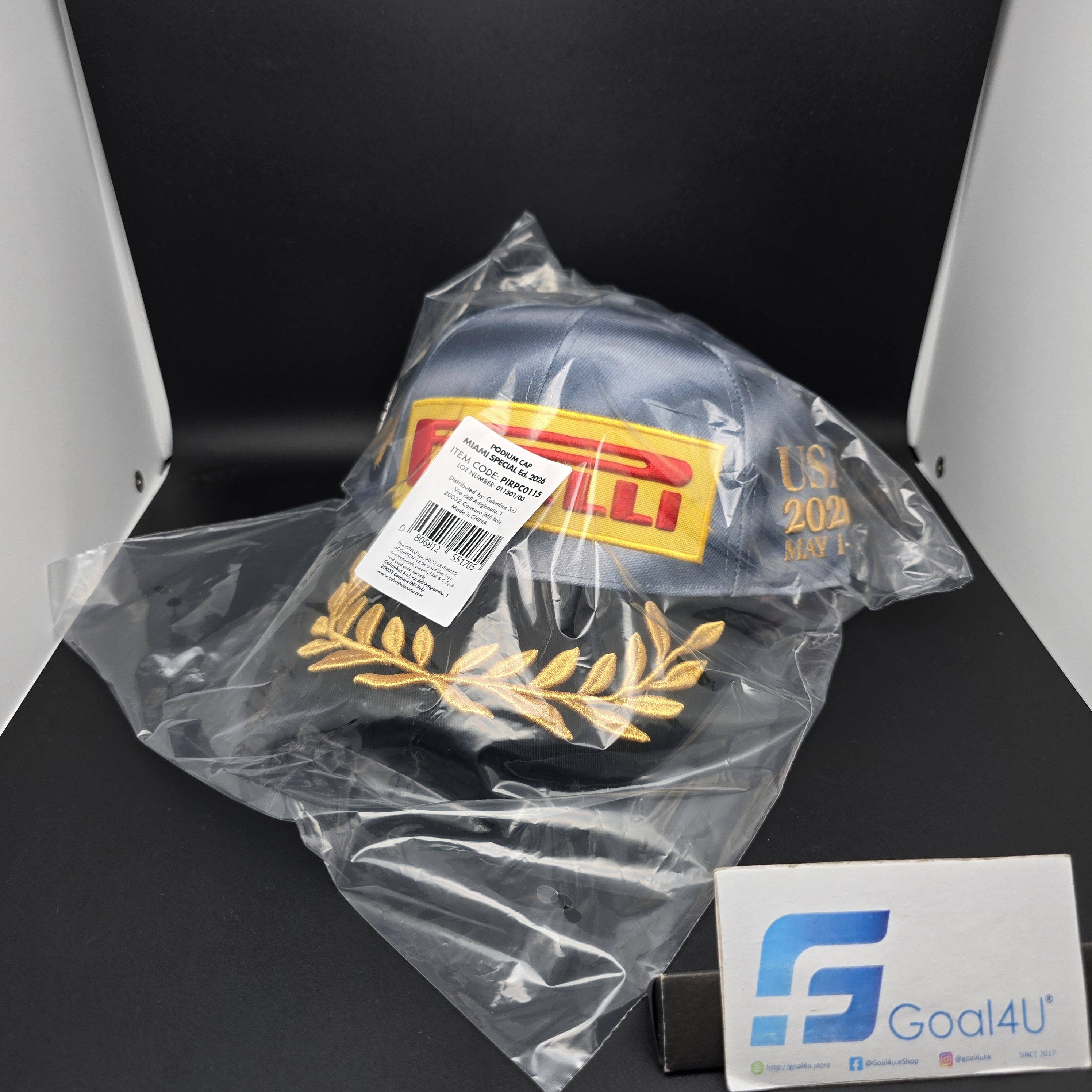 #現貨 F1 Pirelli倍耐力 2026 邁阿密站特別版 P1冠軍帽 PIRPC0115