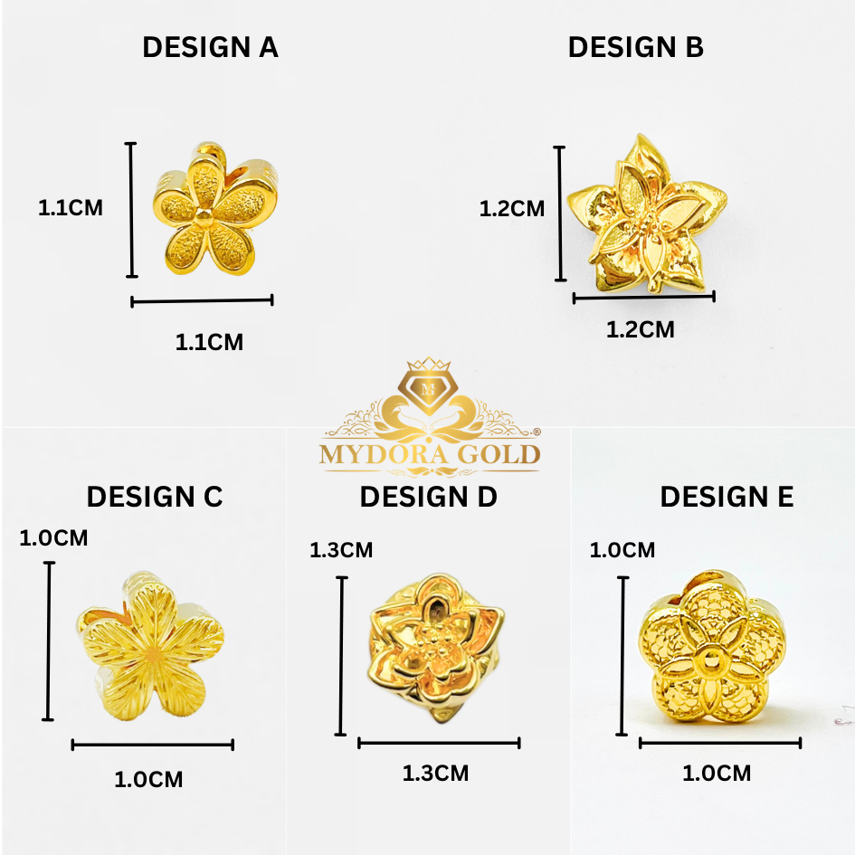 MYDORA Bead Blossom Full Gold Series (5G) | EMAS 916/22k