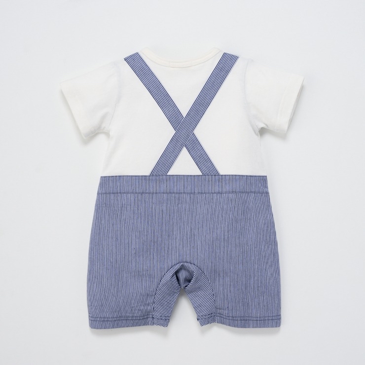 🇯🇵限量預訂 日本直送🇯🇵Polo Baby海洋貼花口袋條紋吊帶短袖連身服