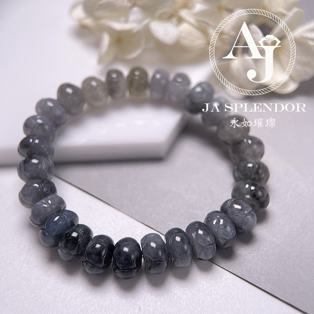 JB-265- 冰種烏鷄辟邪/清心定神/年年有餘蓮花手串