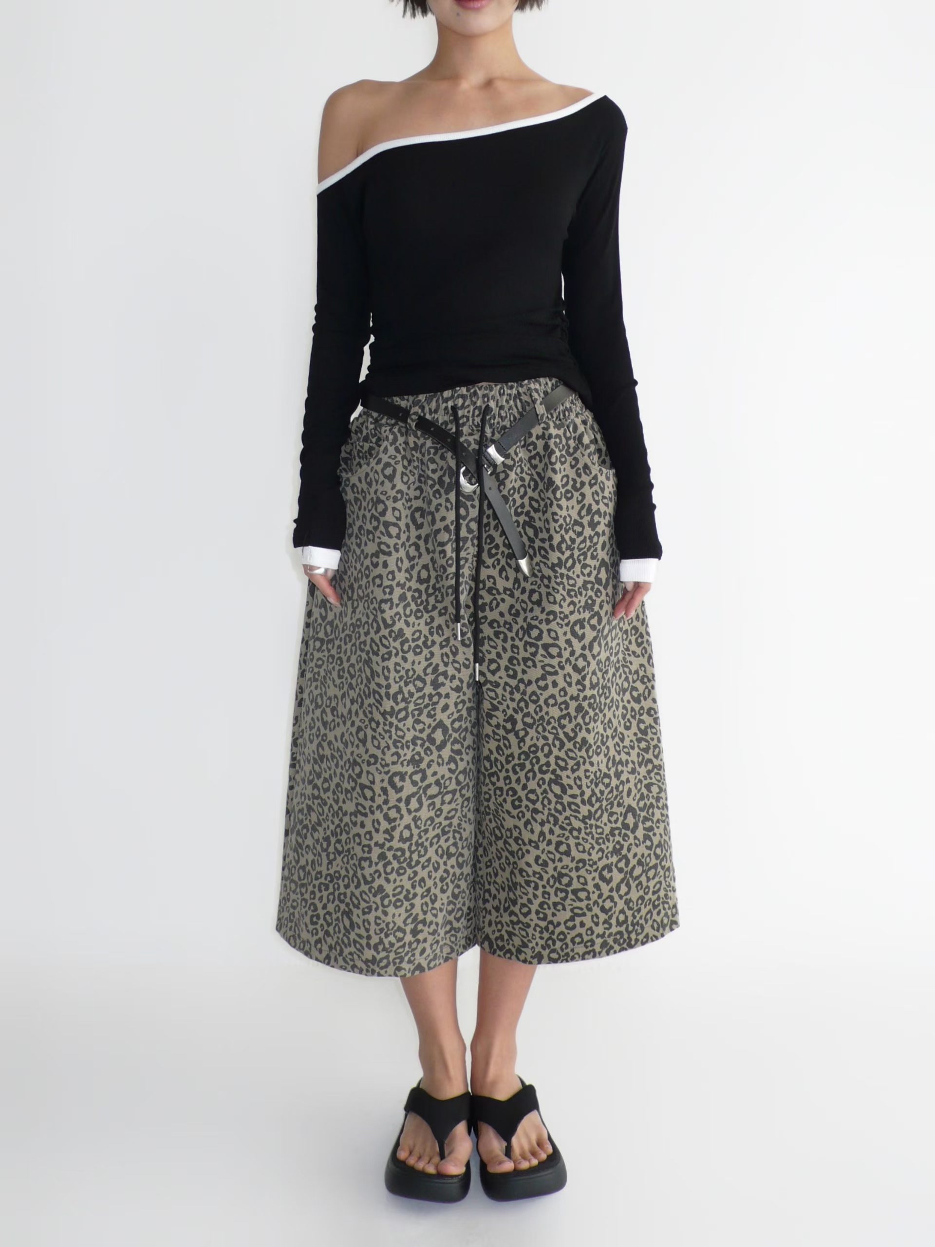 Animal printed shorts