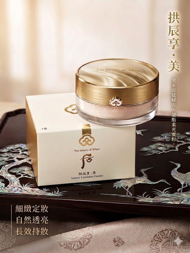 Whoo 拱辰享 美奢華透亮蜜粉 #1/自然米色28g