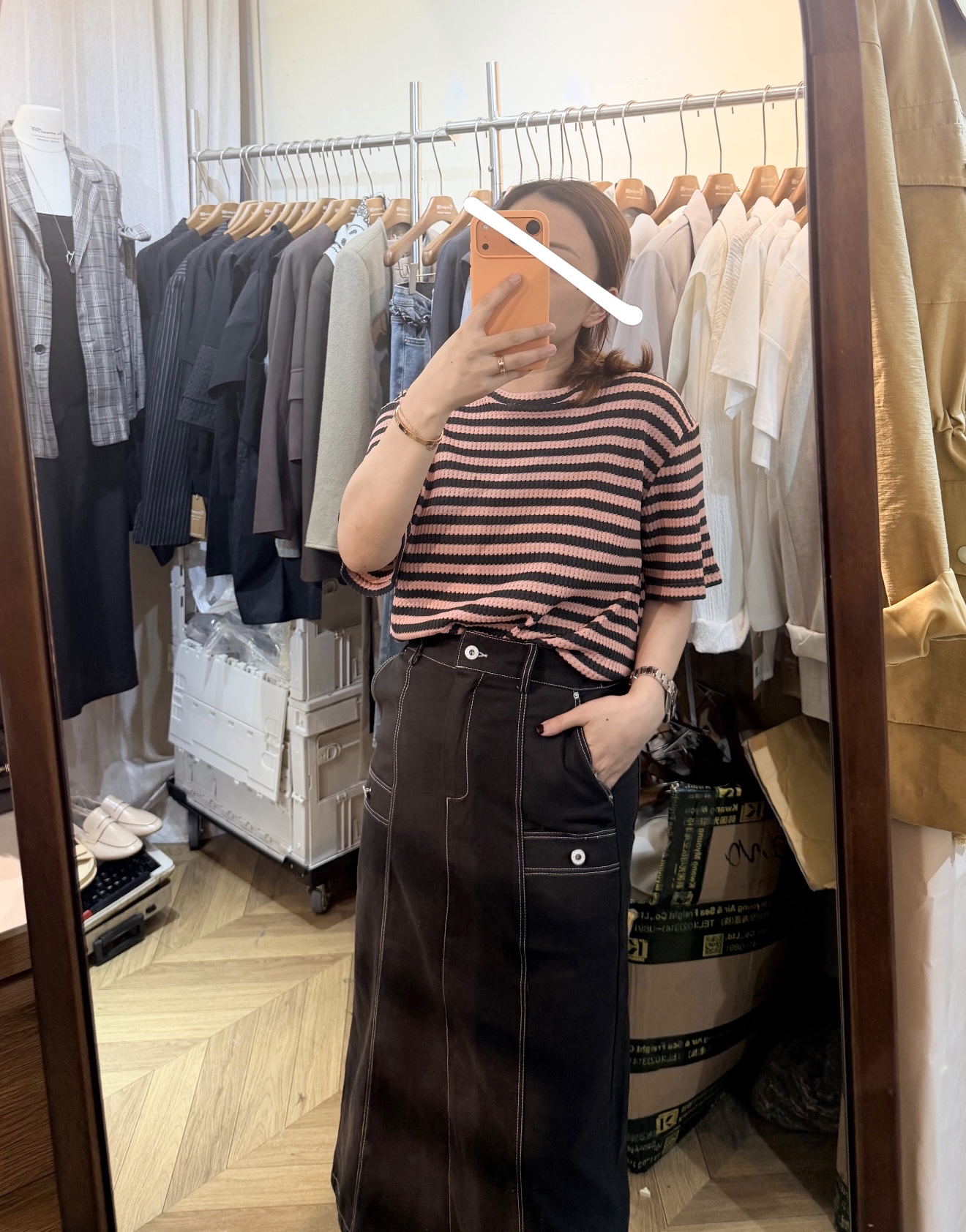 TP3 ✨自家品牌  最新撞色間條TOP✨