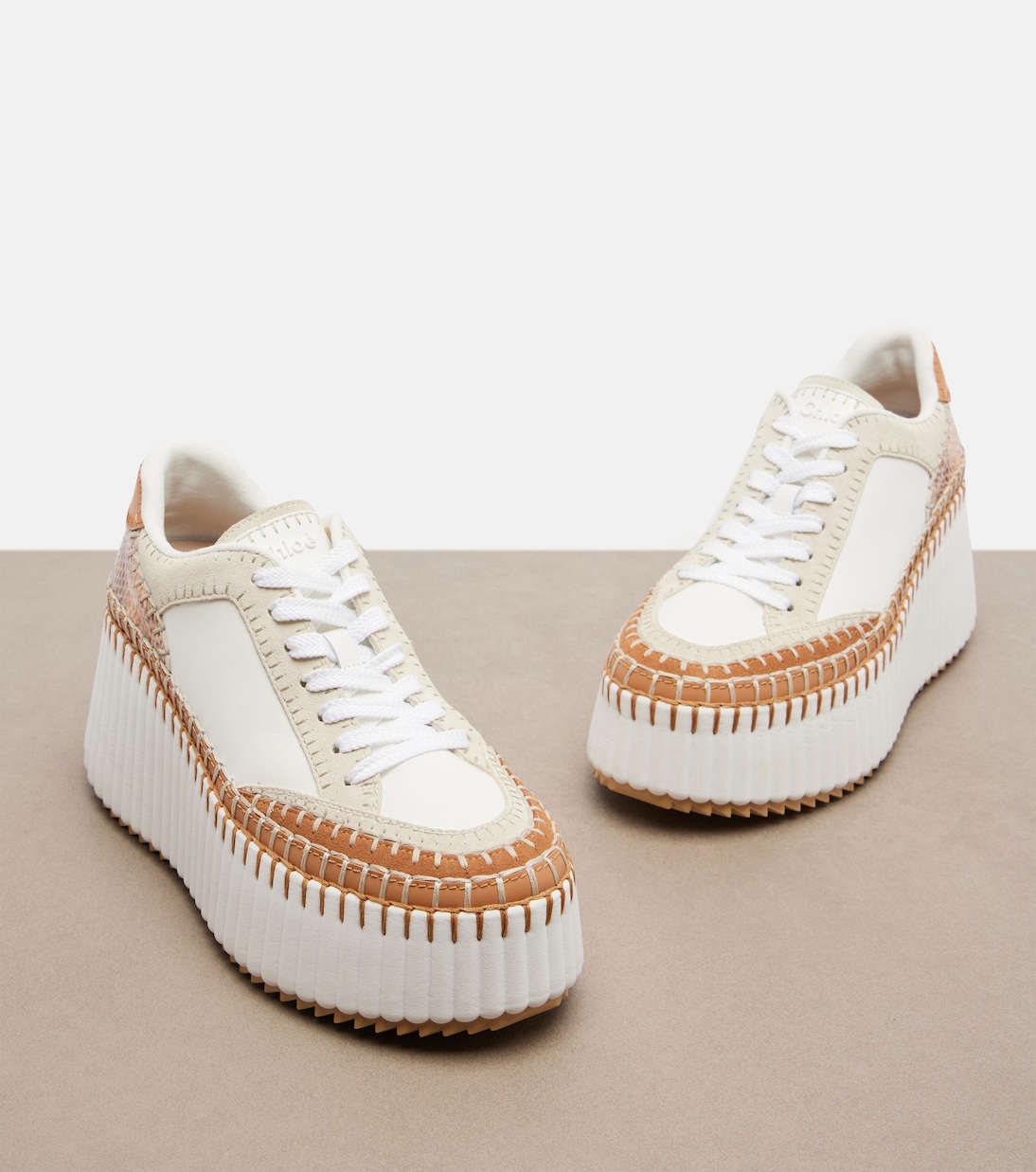限時優惠✨新色🆕訂貨📮 Chloe 8cm 厚底Nama sneaker   Size 35 36 37 38 39 40