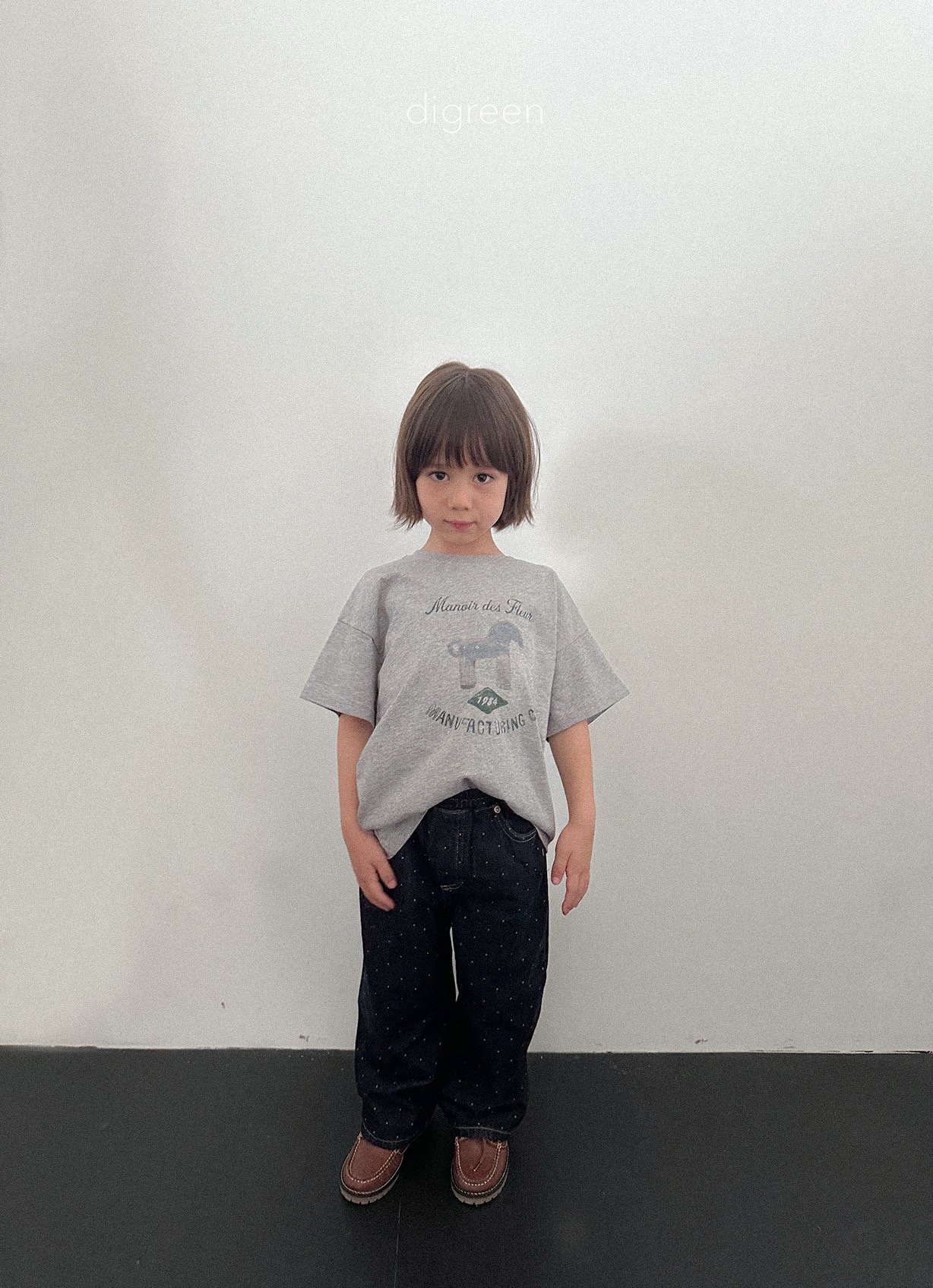 Digreen | dot denimt pants 