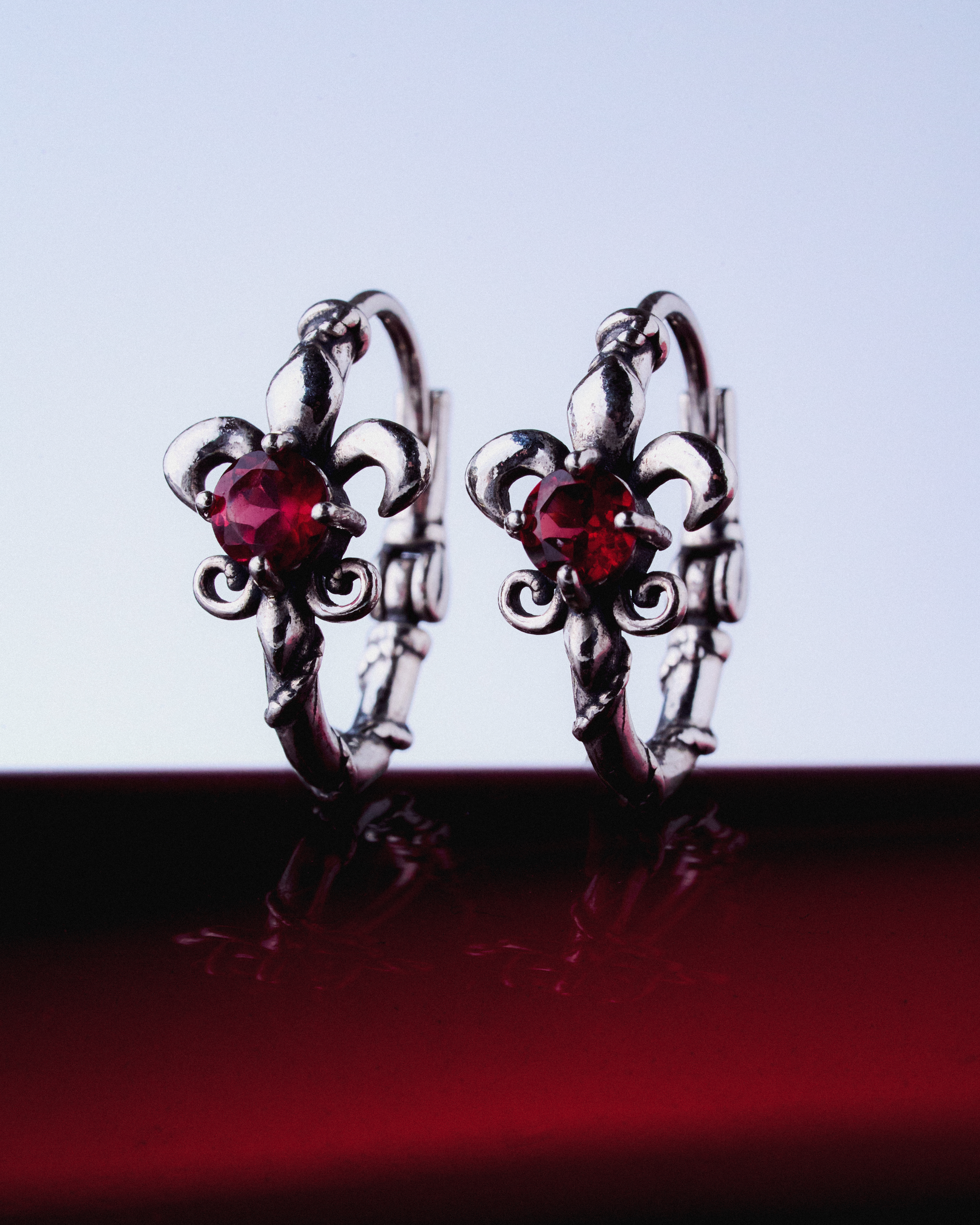 Crimson Notes Earring