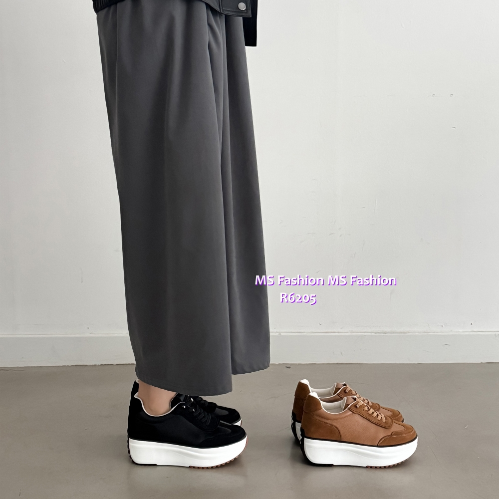 R6205 韓國🇰🇷真皮拼接Sneakers