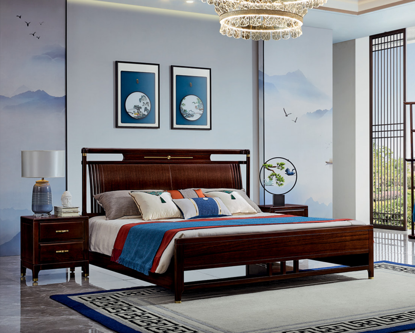 1.8米/1.5米 實木床架 9026