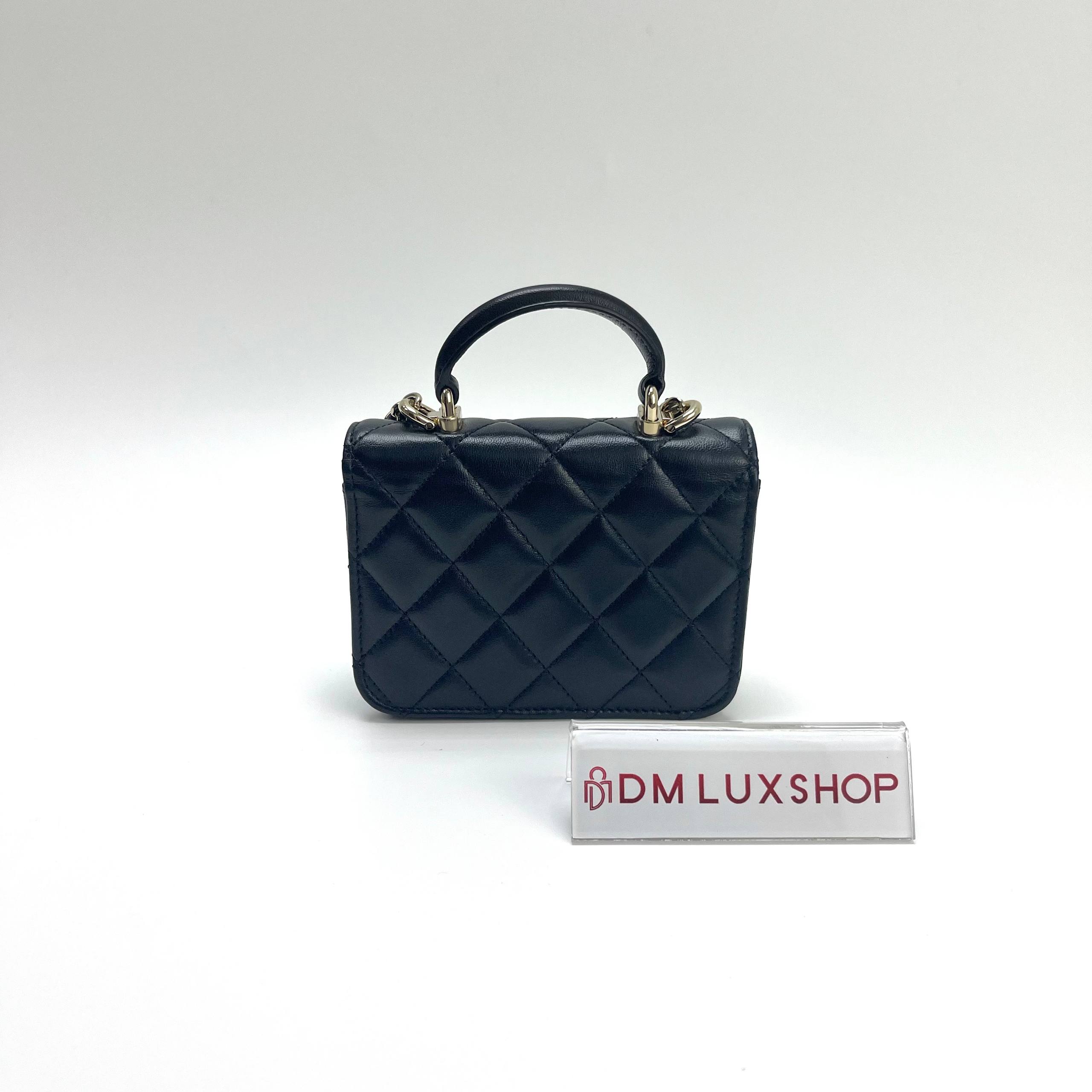 Chanel Top Handle Micro Flap Bag GHW (Serial 31, Year 2021)