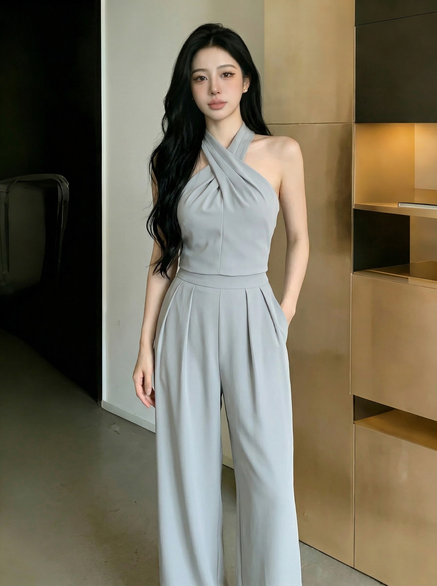 Chic Silhouette Two Piece Set M171