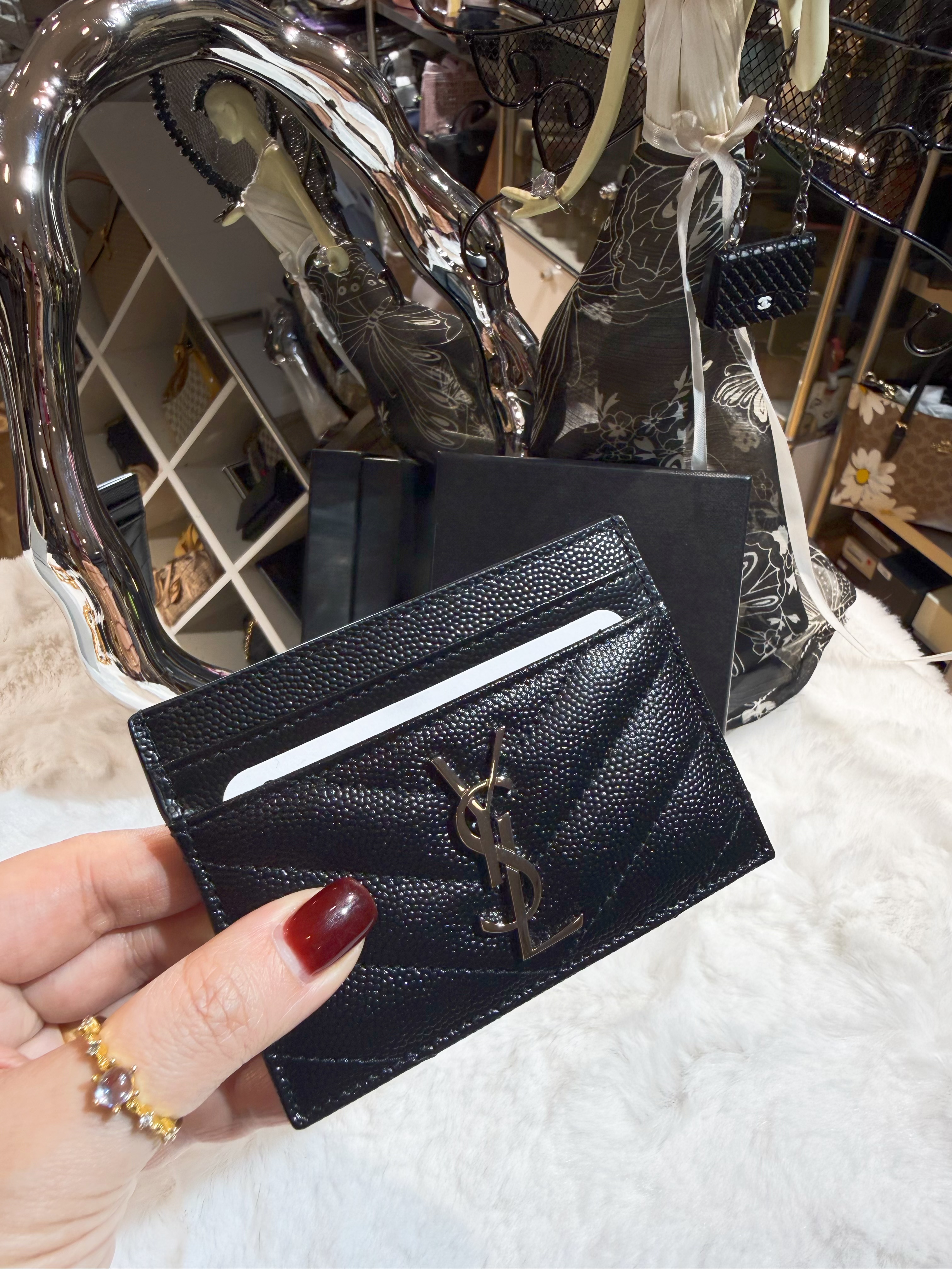 YSL card holder Cassandre/blk/S