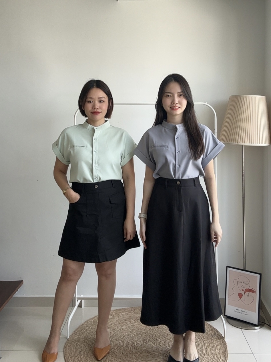 T4119 Cape Sleeve Shirt - 5 Colors 