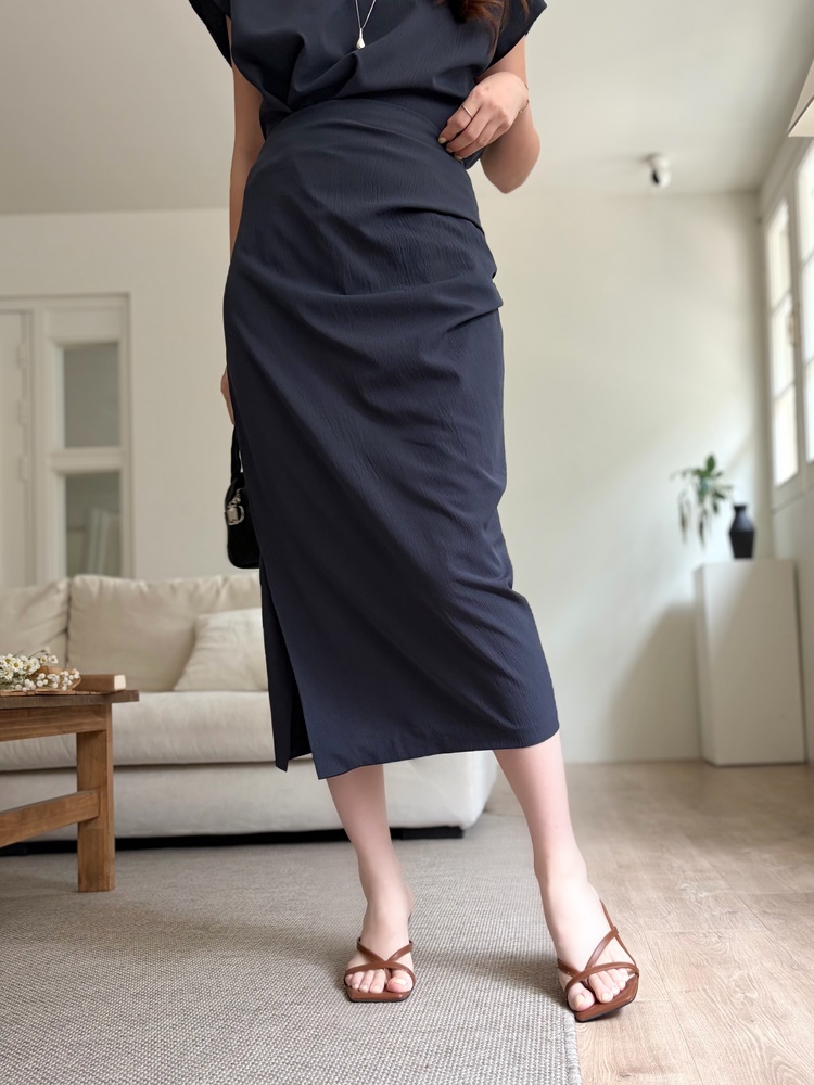 Lyra Ruched Set (Navy)
