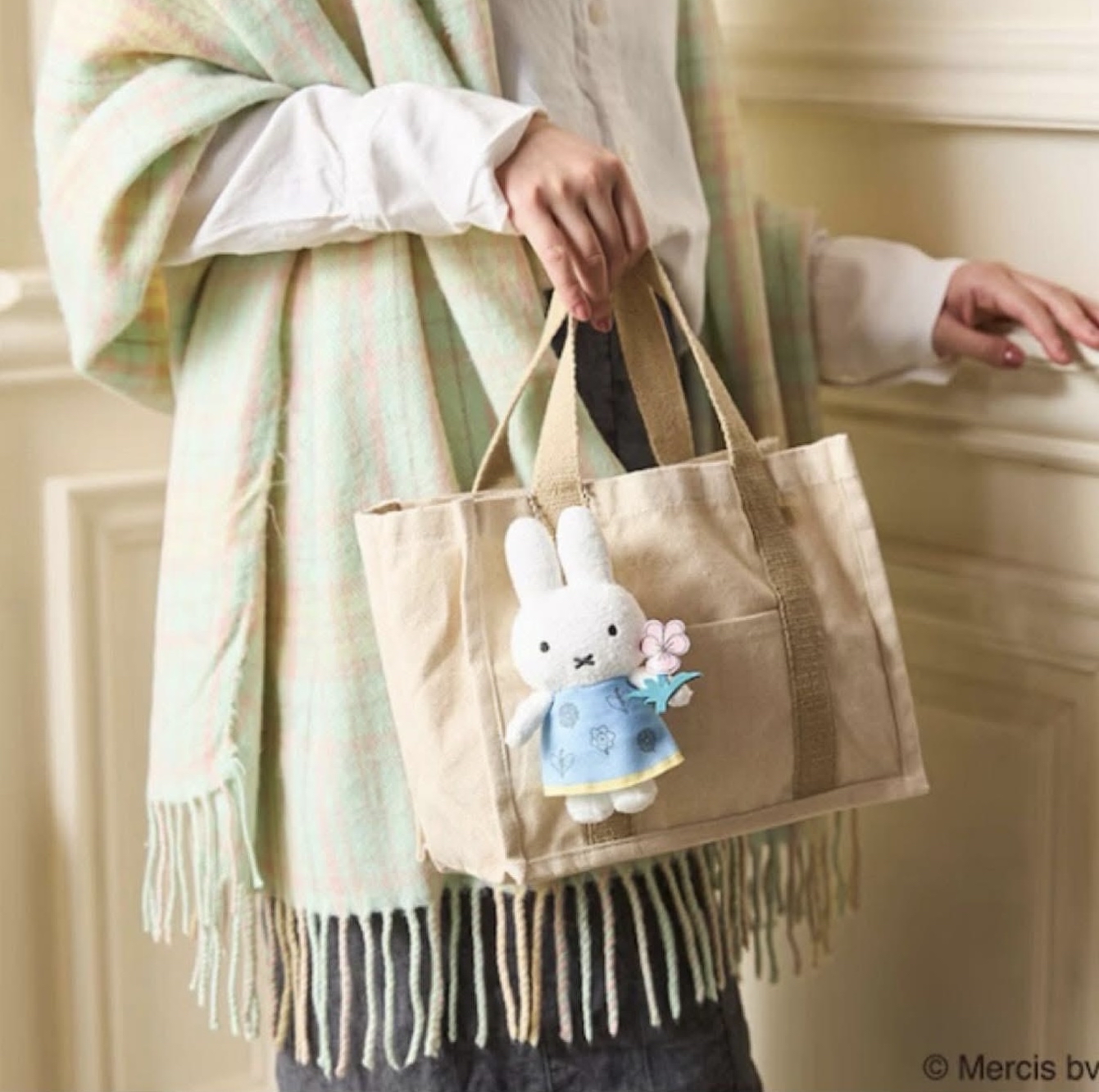 Miffy bloom flower 公仔keychain