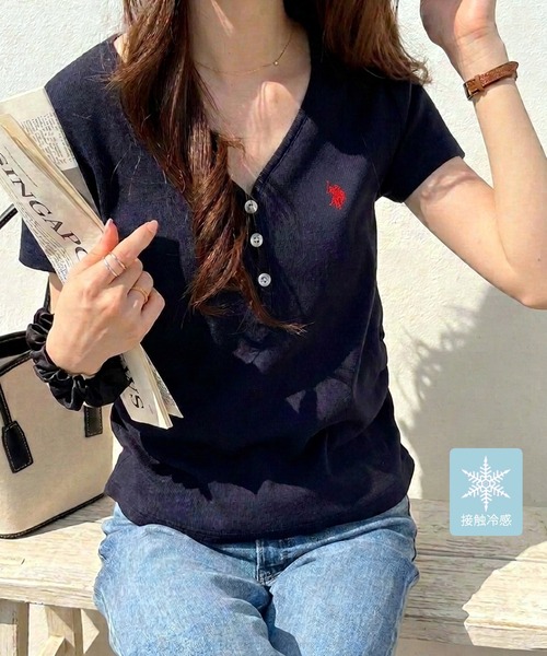 日本直送 GeeRA別注【U.S. POLO ASSN.】冷感Tee