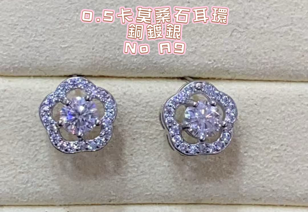 銅鍍銀0.5耳環