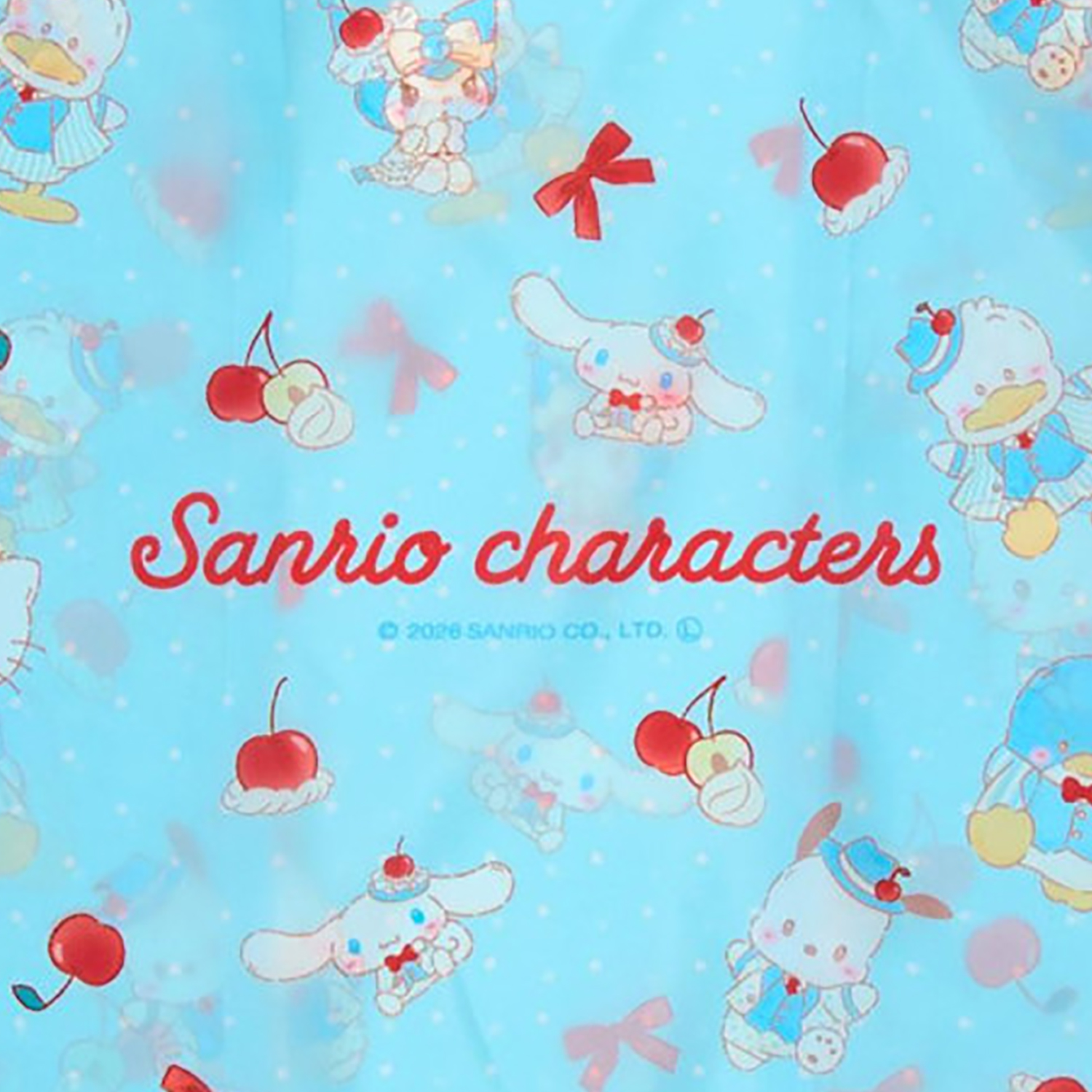 Sanrio - 藍莓蛋糕環保袋掛飾 (藍色Kuromi款)