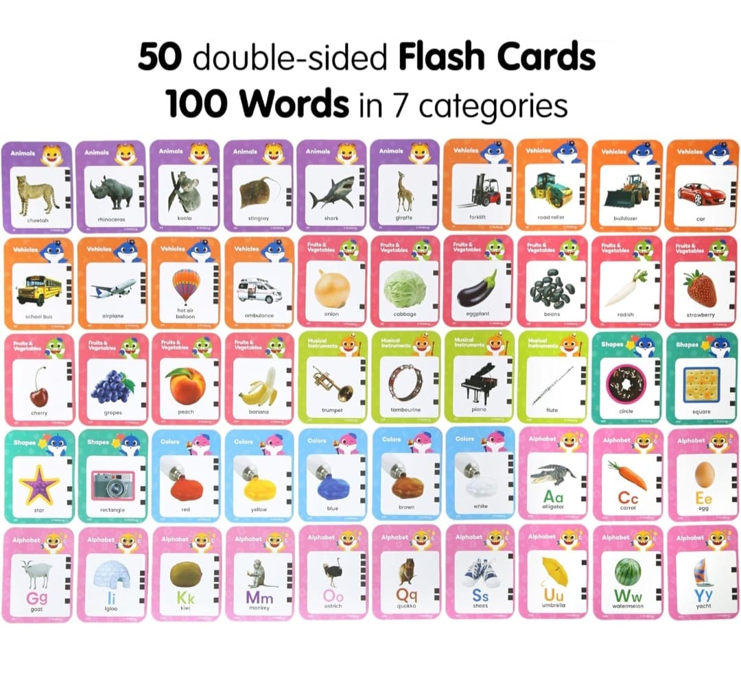 Pinkfong Baby Shark Flash Card 學習巴士