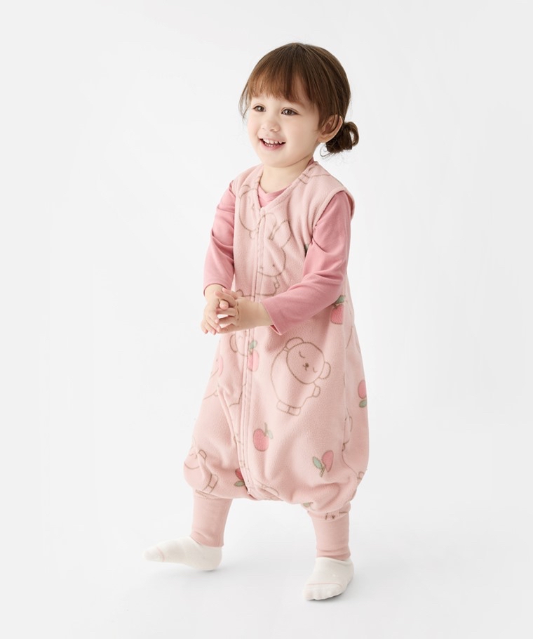 💚代購 台灣直送💚正版授權Miffy系列四色人物滿印Fleece連身防踢背心